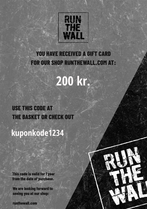 gift card from run the wall