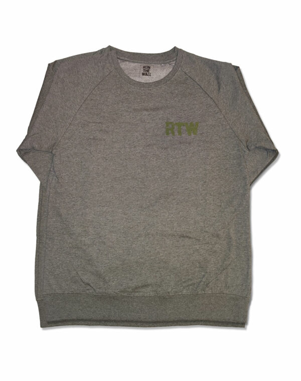 Grey/army RTW crew neck front