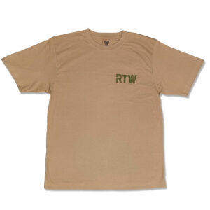 Khaki run the wall T-shirt - front